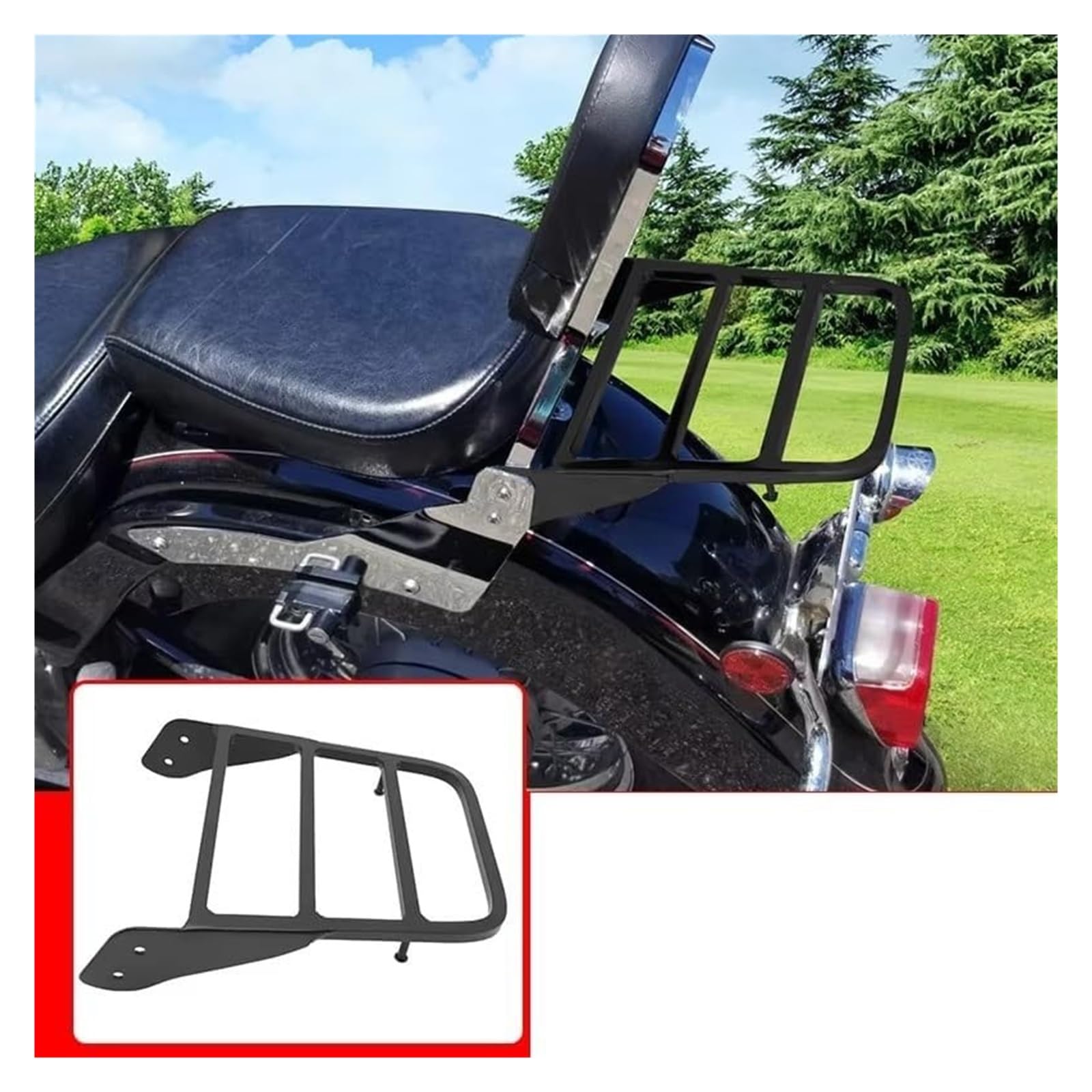 Motorra Gepäckträger hinten Für Yamaha Für V-Star 400 650 1100 Für Dragstar Für XVS Motorrad Gepäckträger Stahl Rückenlehne Sissy Bar