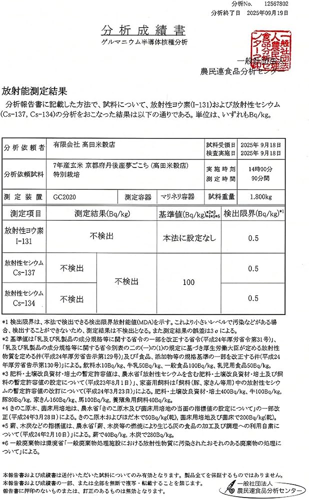 Amazon.co.jp: 特別栽培米 京都府丹後産 夢ごこち 10kg 7年産 (白米