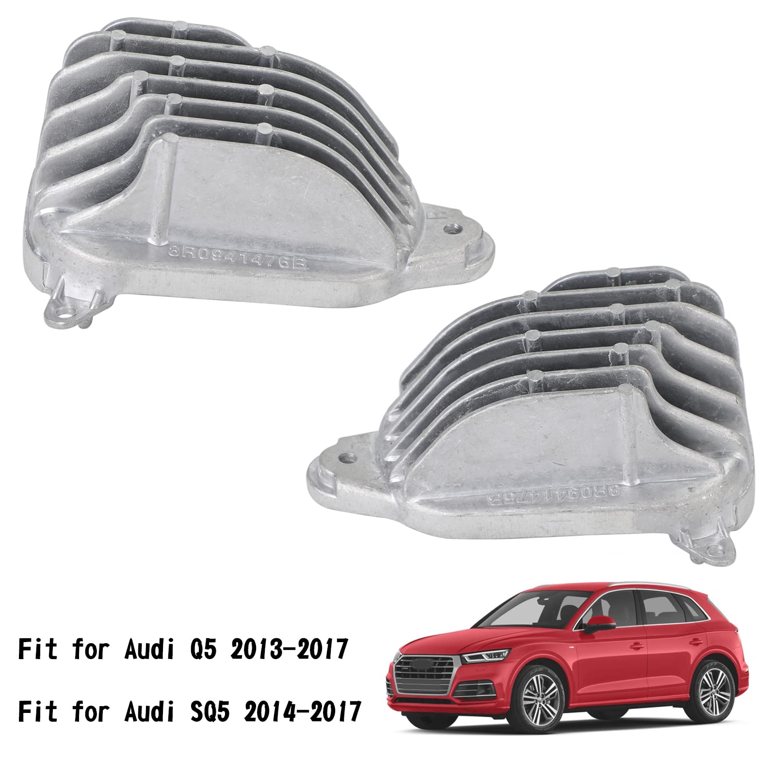 Left+Right DRL Control Module 8R0941475B/76B Fit for Audi Q5 SQ5 2013-2017