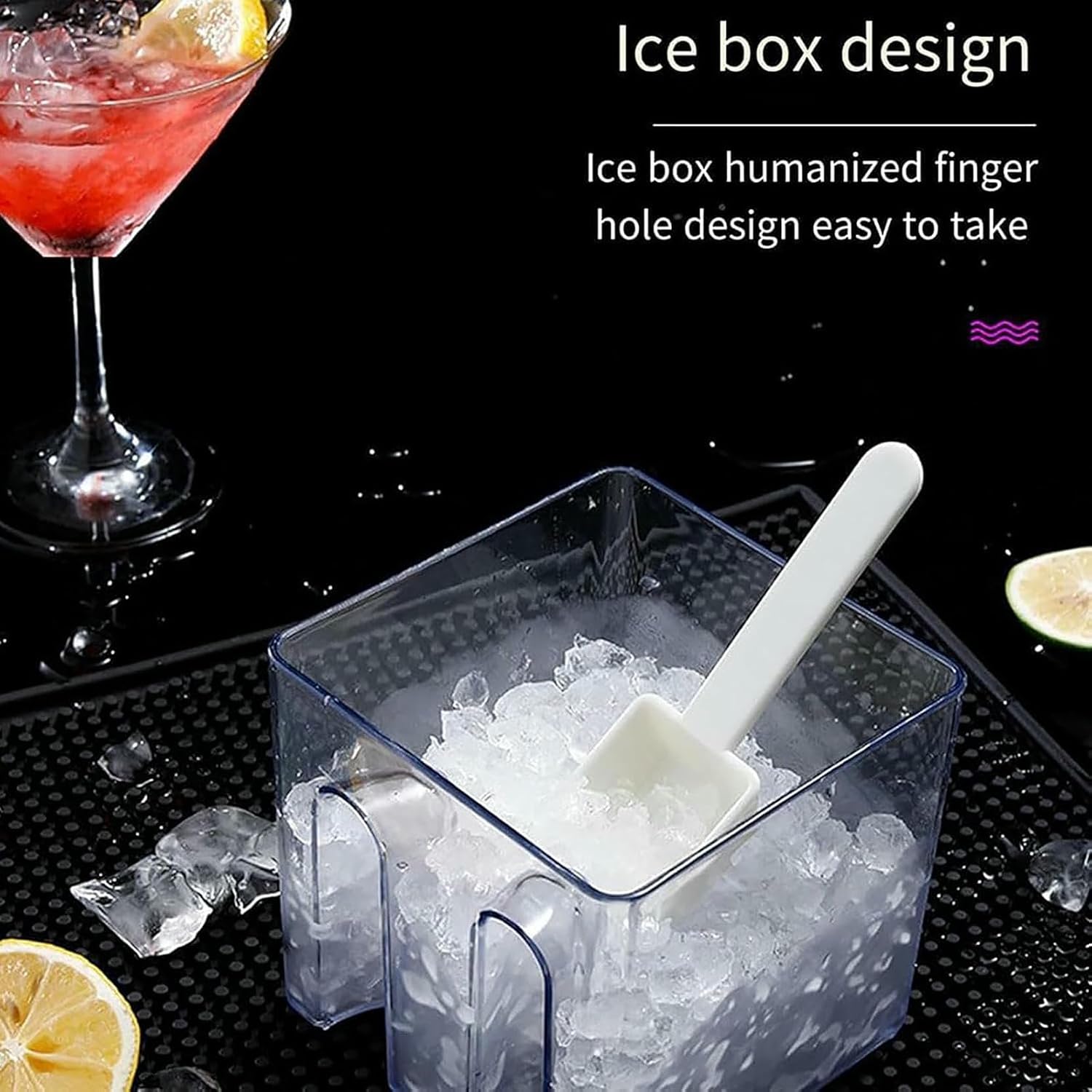 Hand Crank Stainless Steel Ice Crusher, Manual Snow Cone Smoothie Maker, Hand Crank Design/Energy Saving and Easy Operation/Small Footprint, for Summer Energy