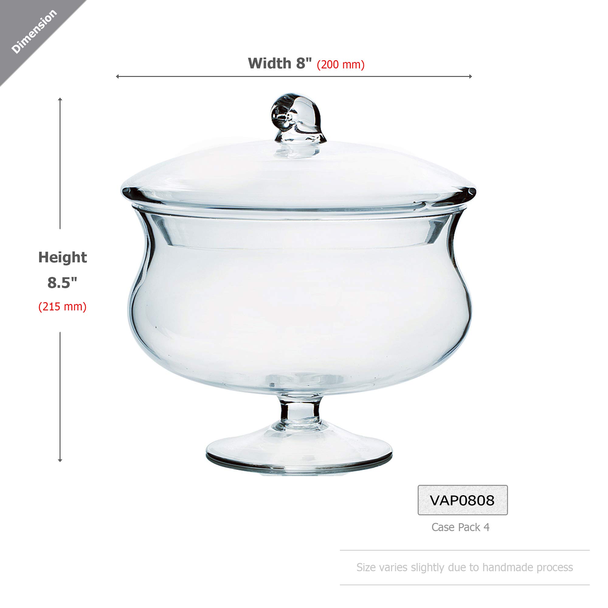 WGV Apothecary Jar, Width 8