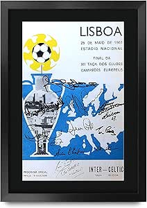 Celtic FC 1967 European Cup Final Photo Memorabilia