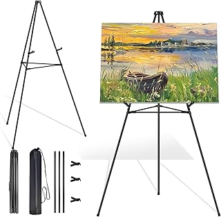 Easel Stand for Sign Picture Stands for Display, Photo Stand Floor Standing Tripod Black