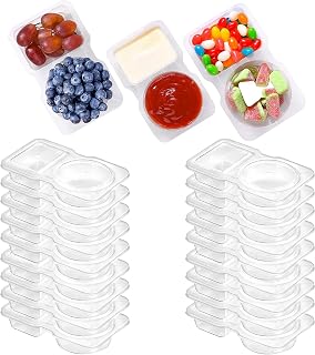 PARFCO Snack Pack Container, 20 Piezas Snack Box, Snack Containers With Lids Portátil, Reutilizable, Tanque de Almacenamiento con Tapa para Casa, Picnic o Camping