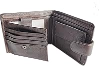 Vista 36 de Hombres Cool Eagle Wolf Caballo Totem Cuero Vaca Vertical Cartera Cremallera Multi-tarjeta Titular, Tótem de caballo, Minimalista