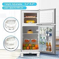 Vista 1 de Nefish Soporte para Mini Refrigerador Ajustable Soporte para Refrigerador con 4 Pies Resistentes Base Universal para Electrodomésticos Soporte