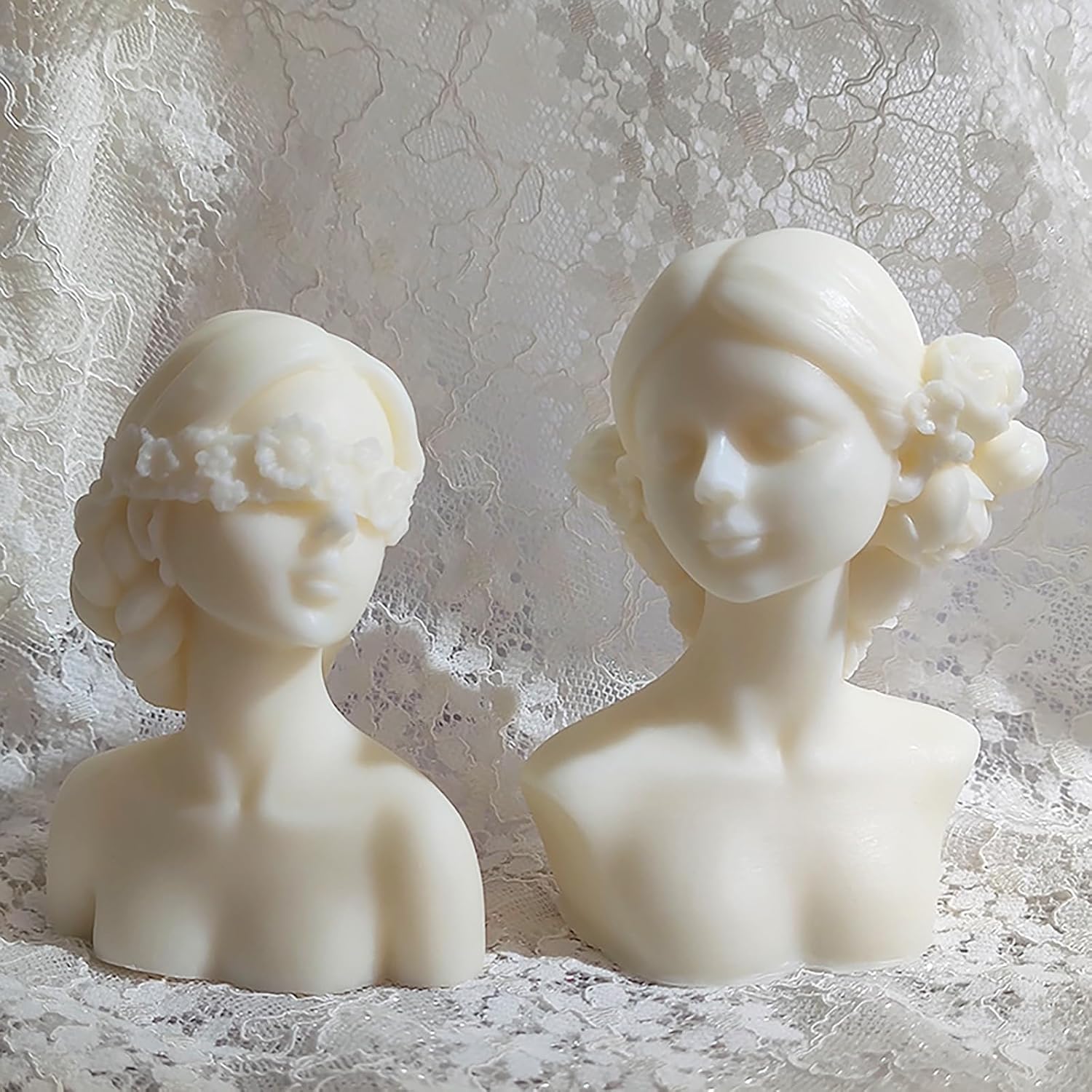 2 Pack Braid Gril Mold Girl Candle Mold Body Candle Mold