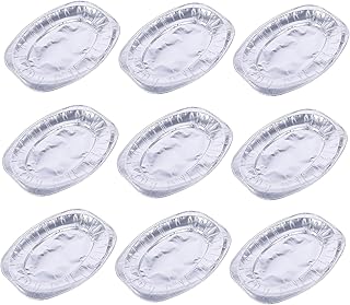 10pcs Aluminum Pan Foil Oven Broiler Pan Grill Drip Tin Foil Bowls Cooking Plates Versatile for Baking Serving Storage