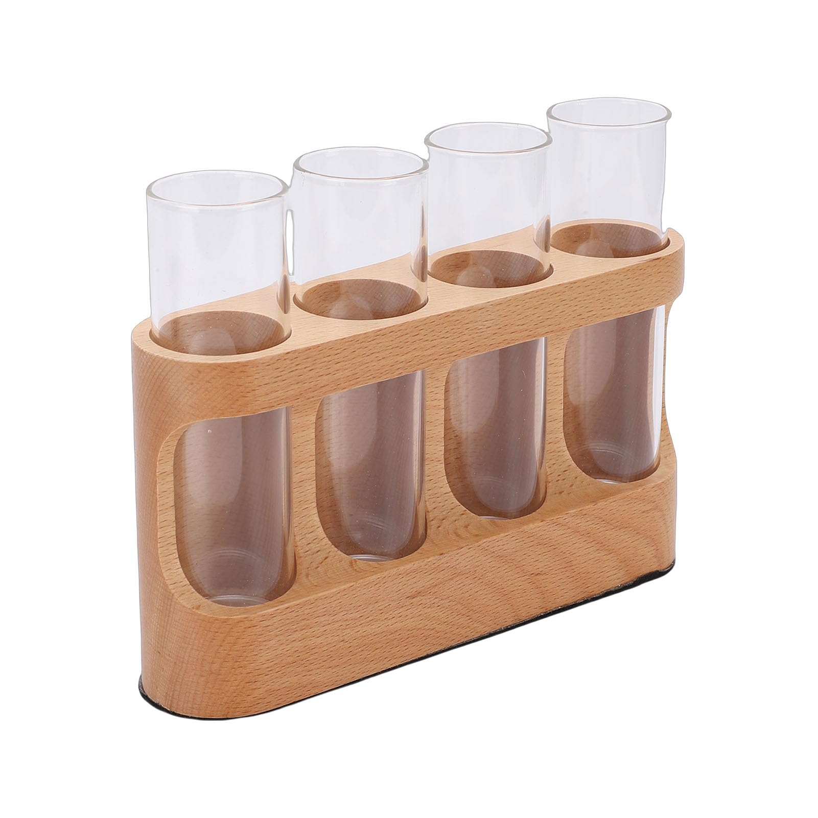 Tissting Station Propagation Plantes avec Support Bois 4 Tubes Verre Lumière LED 9 Niveaux,Pour Culture Hydroponique Décoration Maison Bureau Amateurs Jardinage Intérieur