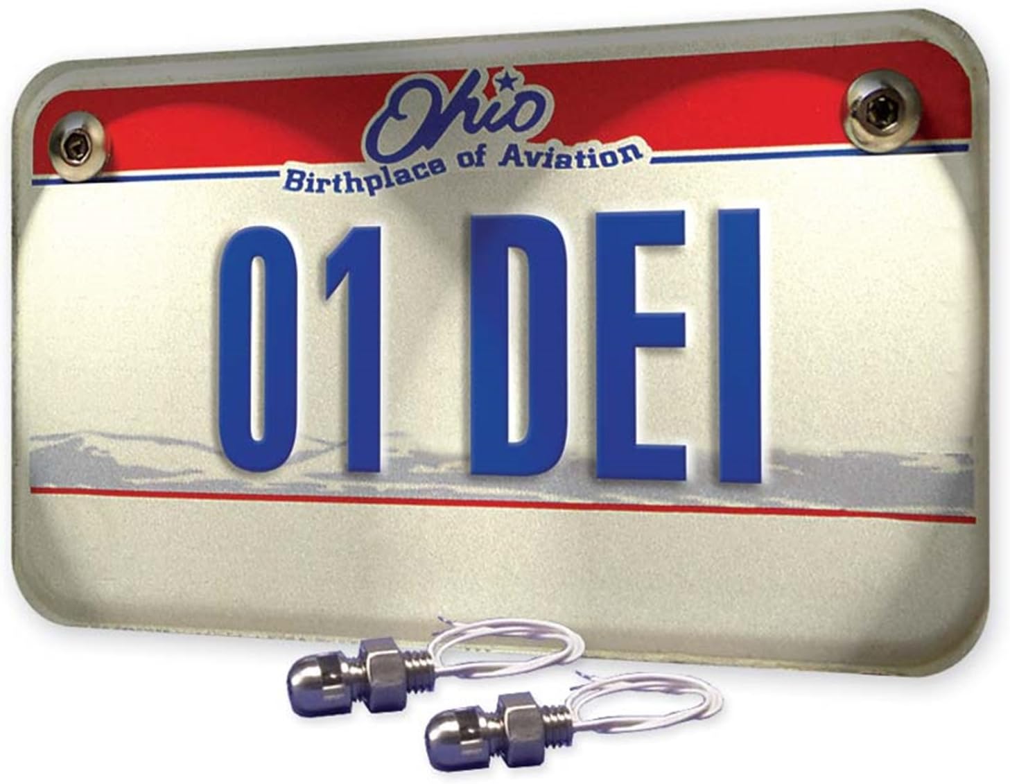 Design Engineering 030310 Lite'N Boltz LED License Plate Lighting Kit with Dome Head, 2 Piece - Polished