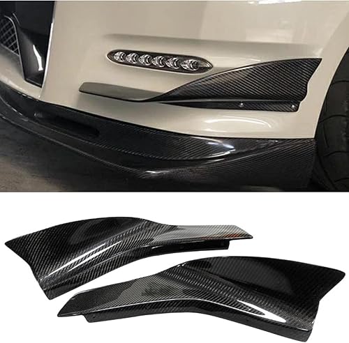 Para 2012 Nissan Skyline GTR R35 Parachoques Delantero Ventilación de Aire Fibra de Carbono Negro