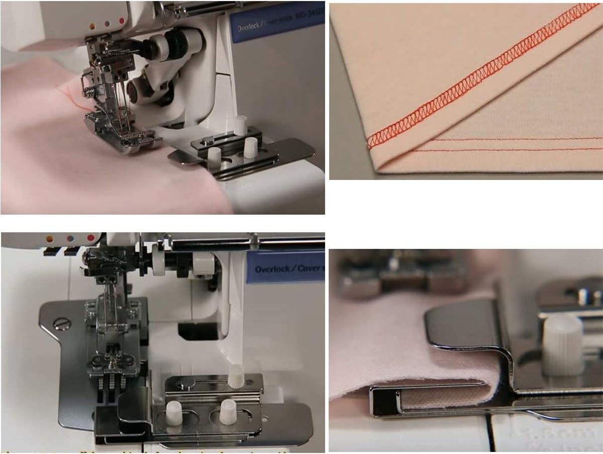 CKPSMS Brand -1 Set # A9140C090B0 Exclusive Adjustable Folder Hemmer CoverStitch Hem Guide Compatible with/Replacement for Juki Brand Serger MO-735 MCS1500