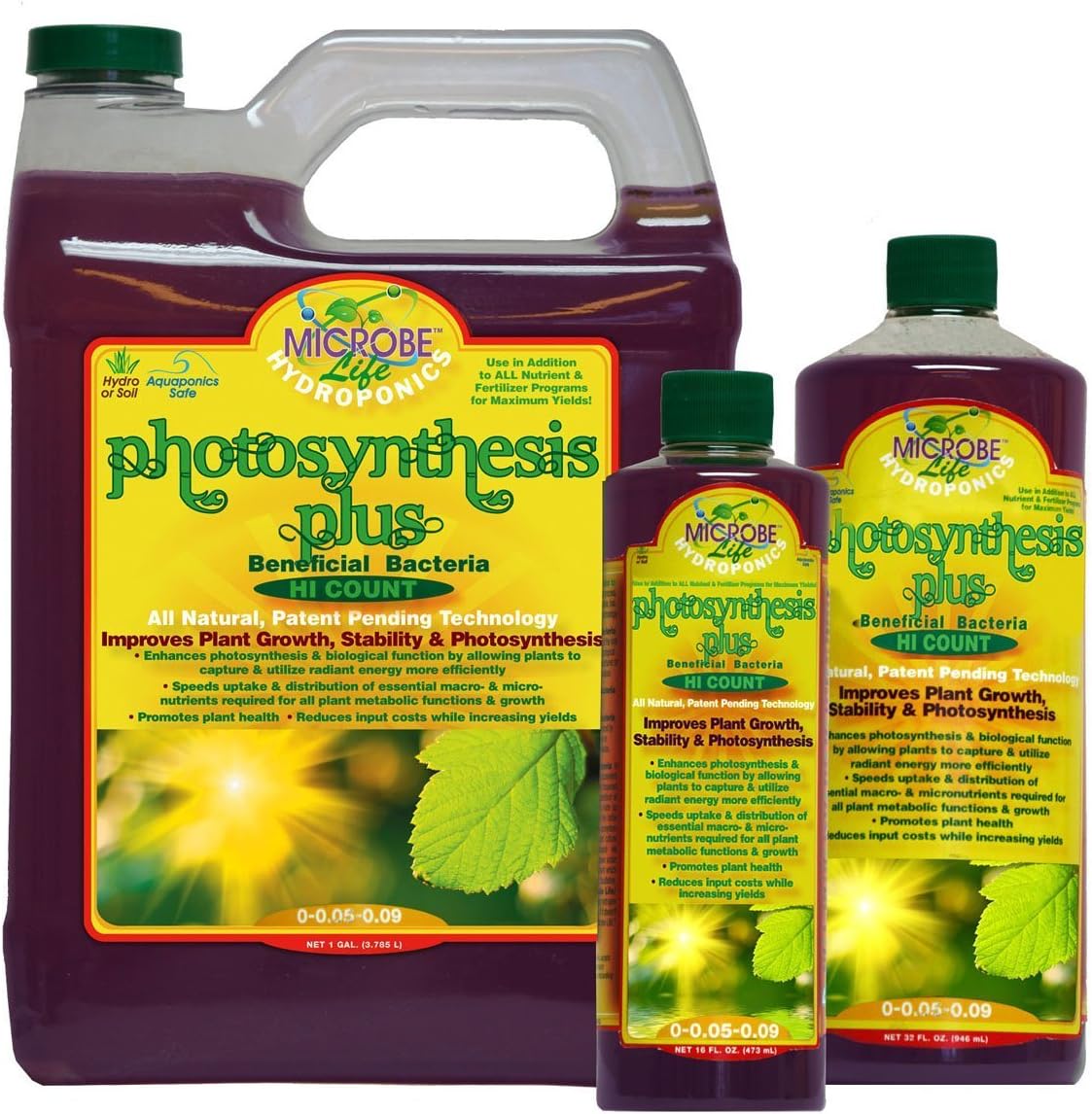 Microbe Life ECLPH21228 Photosynthesis Plus Breakthrough Carbon Dioxide Conversion Growth Support Novel Live Culture Plant Food, 1 Gallon