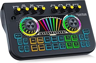 Cezo X3 Professional Live Streaming USB Audio Interface with 2 mic inputs, Multi-Channel Mixer output For Karaoke, Mobile/ Price In India