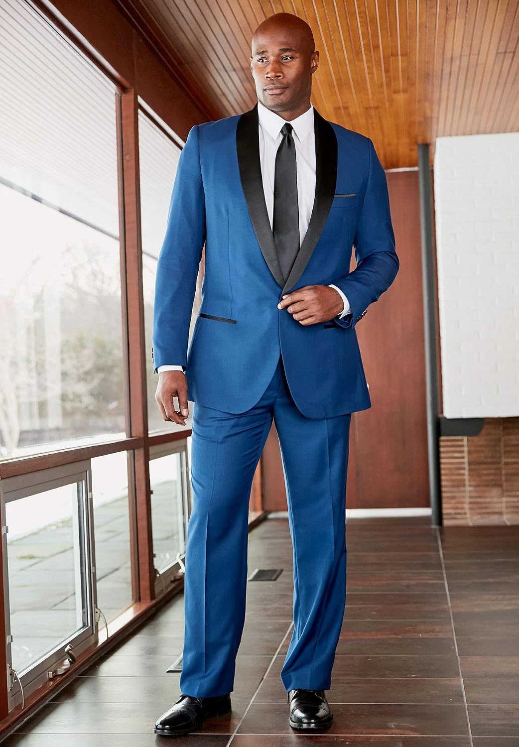 KingSize Men's Big & Tall Plain Front Tuxedo Pants