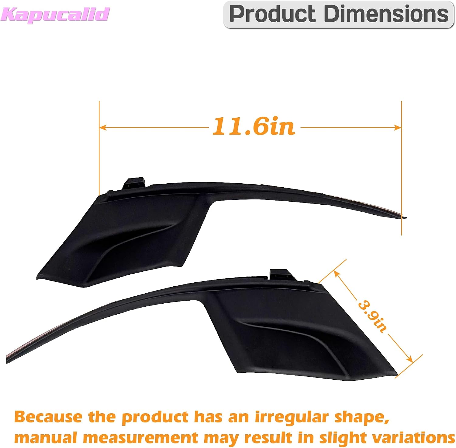 Windshield Wiper Cowl Cover Trim 2PCS Left & Right for Toyota Sienna 2011-2020, Replacement for 53866-08020 53867-08020, Wiper Cowl Panel Side Fender End Caps
