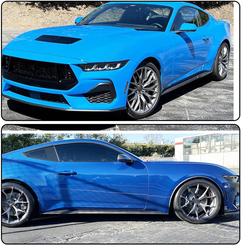 Real Carbon Fiber Side Skirts for Ford Mustang Dark Horse 2024UP Under Door Rocker Panels Valance Extension Lip Factory Outlet