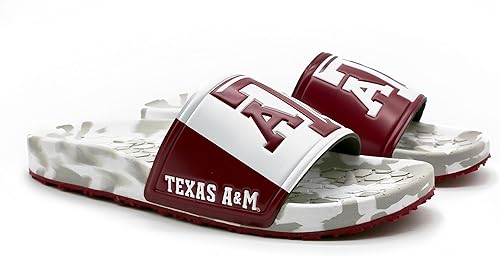 Miniatura 54 de Hype NCAA Team Graphic and Color Unisex Quick Dry Slydr Sandalia Marea carmesí de Alabama,Clemson Tigers,Louisville Cardinals,Army Black
