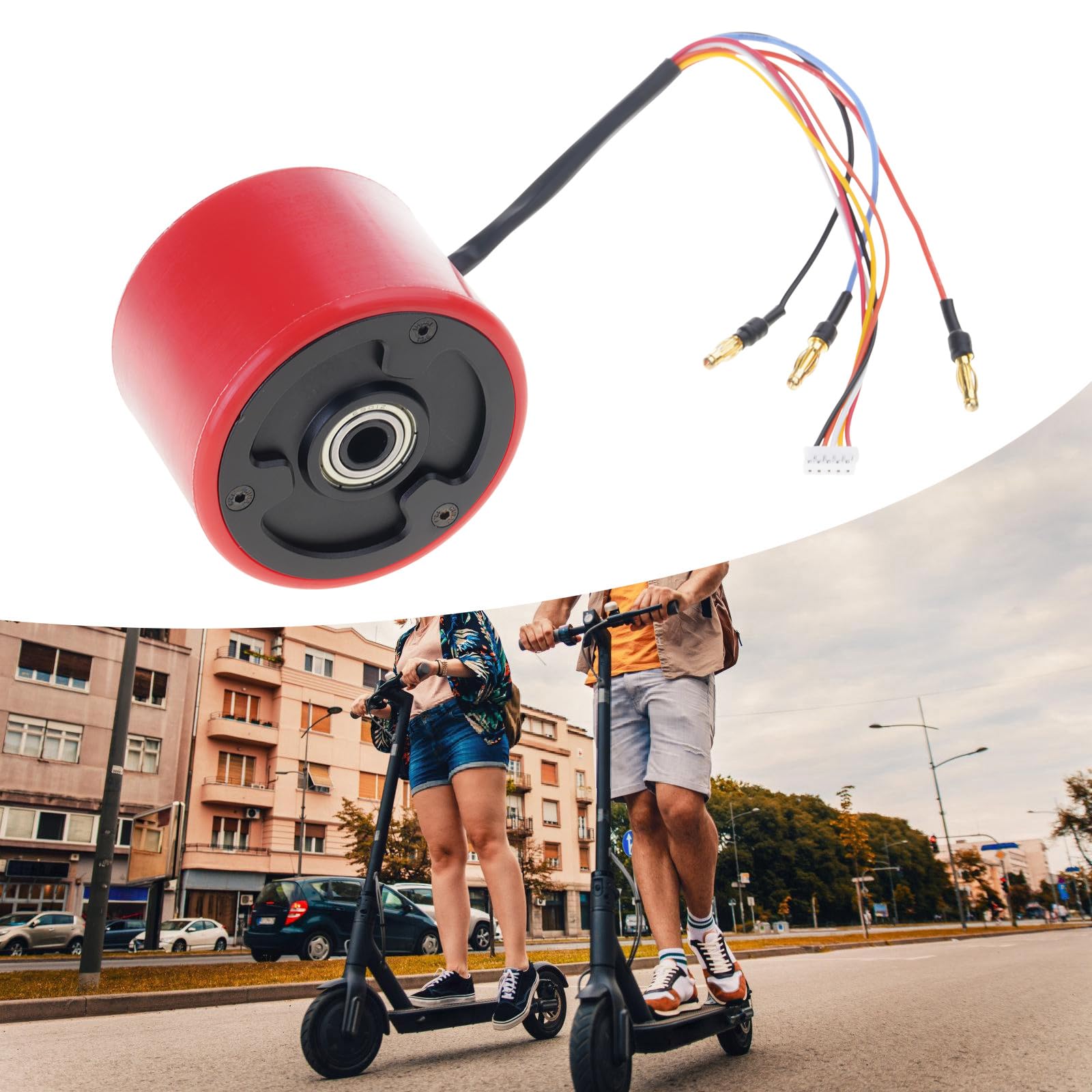 Hub Motors Ruota Skateboard Elettrico Ricambi per Longboard | Facile da installare senza spazzole per motori da neve e bici elettriche per longboard e scooter
