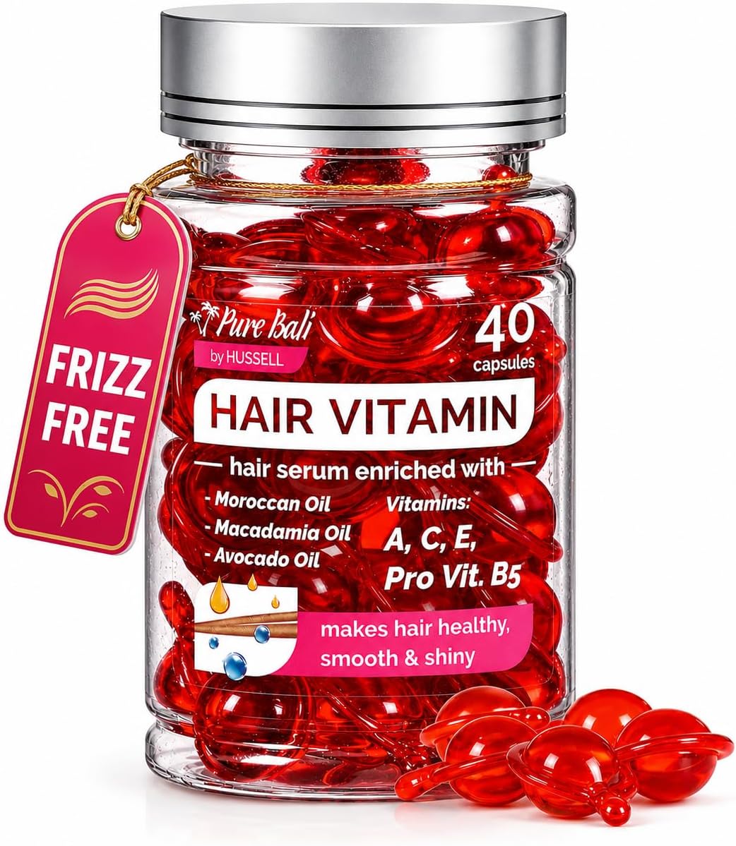 Hair Treatment Serum by Bali Secret – 2019 Improved Formula – No Need to Rinse – with Argan Macadamia Avocado Oils – Vitamins A C E Pro Vitamin B5 – Best Women Hair Oil Conditioner for All Hair Types