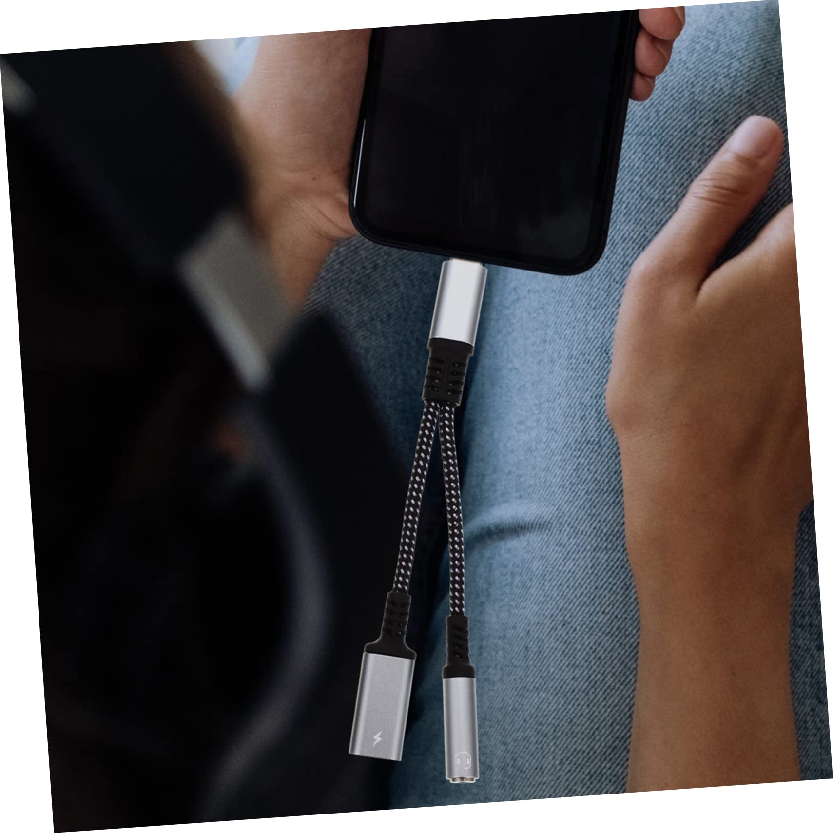 Uonlytech 2piezas Adaptador USB c para Auriculares y Carga Conector Tipo c Jack De Compatible Dispositivos Móviles y Tabletas Diseño Compacto y