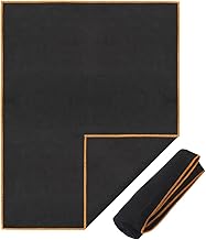 فوطة رياضية سريعة الجفاف والامتصاص مصنوعة من المايكروفايبر وخفيفة للشاطئ والجيم والسفر والسباحة والمشي لمسافات طويلة من اي ابيتوس، أسود، M متوسط