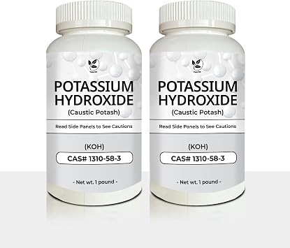 Potassium Hydroxide Caustic Potash KOH - Chemical | Pack of 2