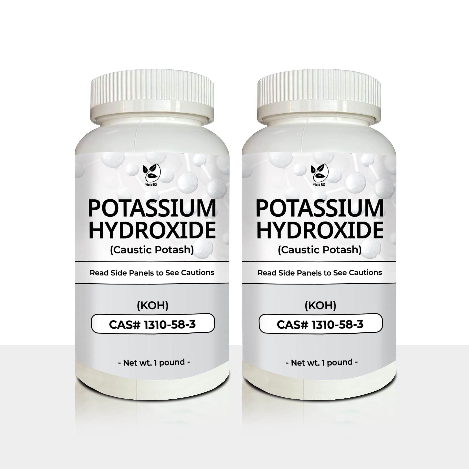 Yield RX Potassium Hydroxide (Caustic Potash) (KOH) - Chemical | Pack of 2