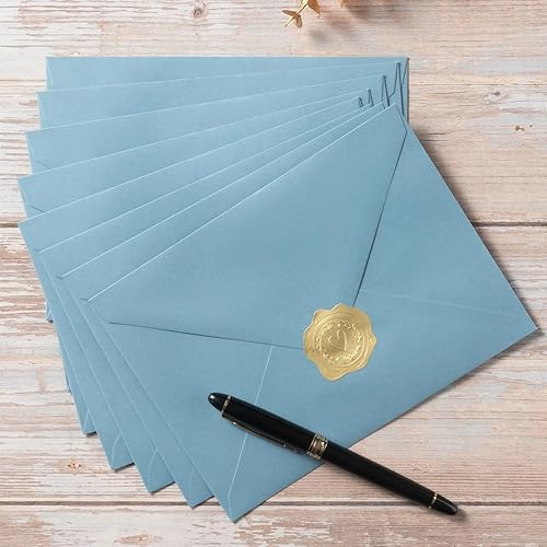 Vista 12 de 100 sobres A7 rosas de 5 x 7 pulgadas para tarjetas de felicitación, cumpleaños, bodas, tarjetas de invitación de baby shower (5.24 x 7.24 pulgadas)