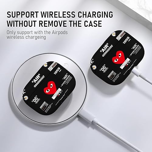 Vista 87 de Funda para Airpods Pro Air Sports Shoes, funda protectora de TPU suave resistente para Apple Airpod Pro con llavero para mujeres y hombres, azul