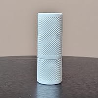 Vista 24 de Znet3D Eye Drop Vial Holder & Travel Carry Case - Securely Holds Three (3) Single-Use Vials - Screw-On Lid, Knurled Pattern - Keep Vials Safe & Silk