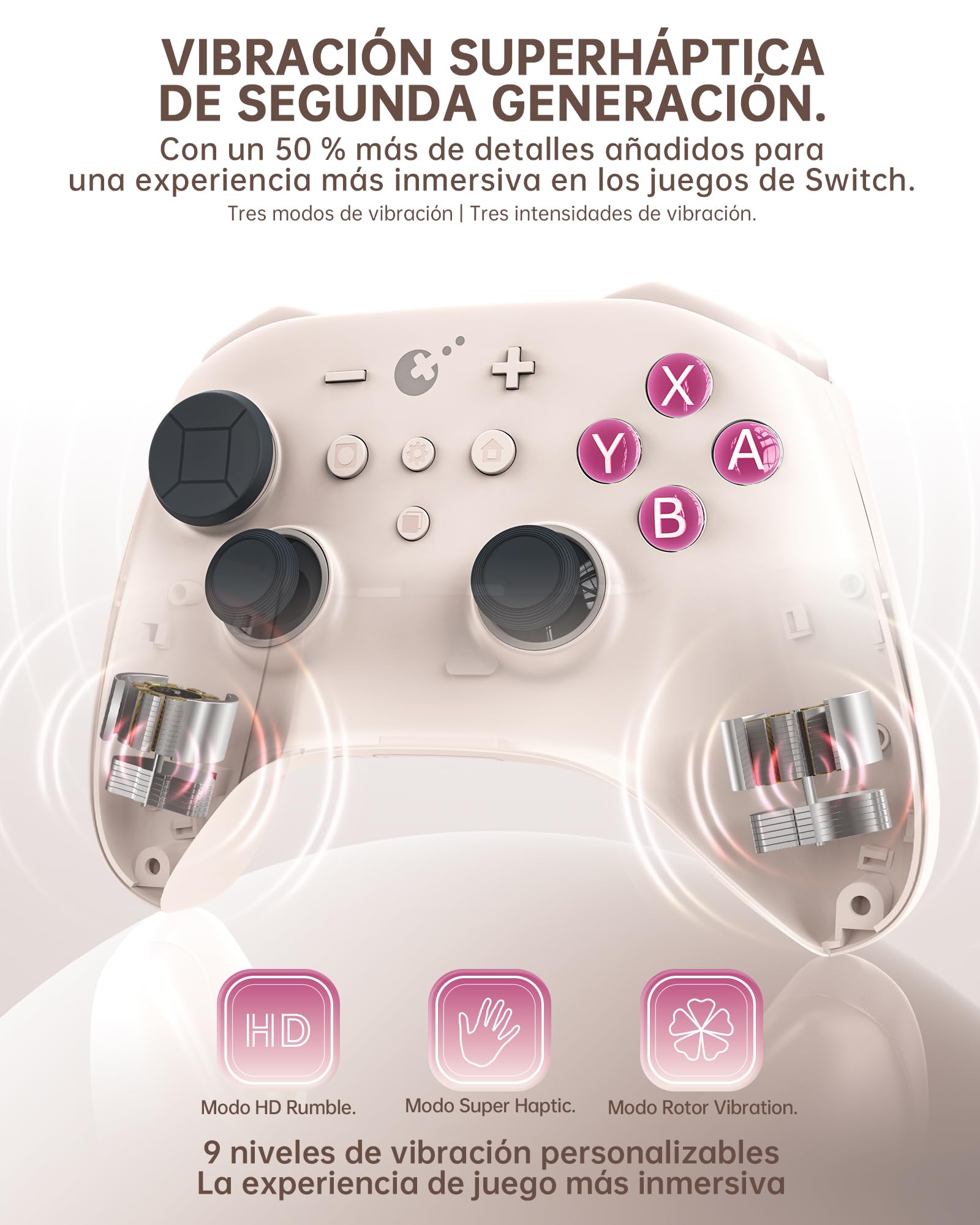 GuliKit TT Pro Wireless Controller for PC, Android, iOS, Switch 1/2, 720ยฐ Adjustable TMR Joystick, with 950mAh Long-Lasting Battery, Switch Wake-Up Function and 4 Detachable Metal Back Buttons-GB - 5