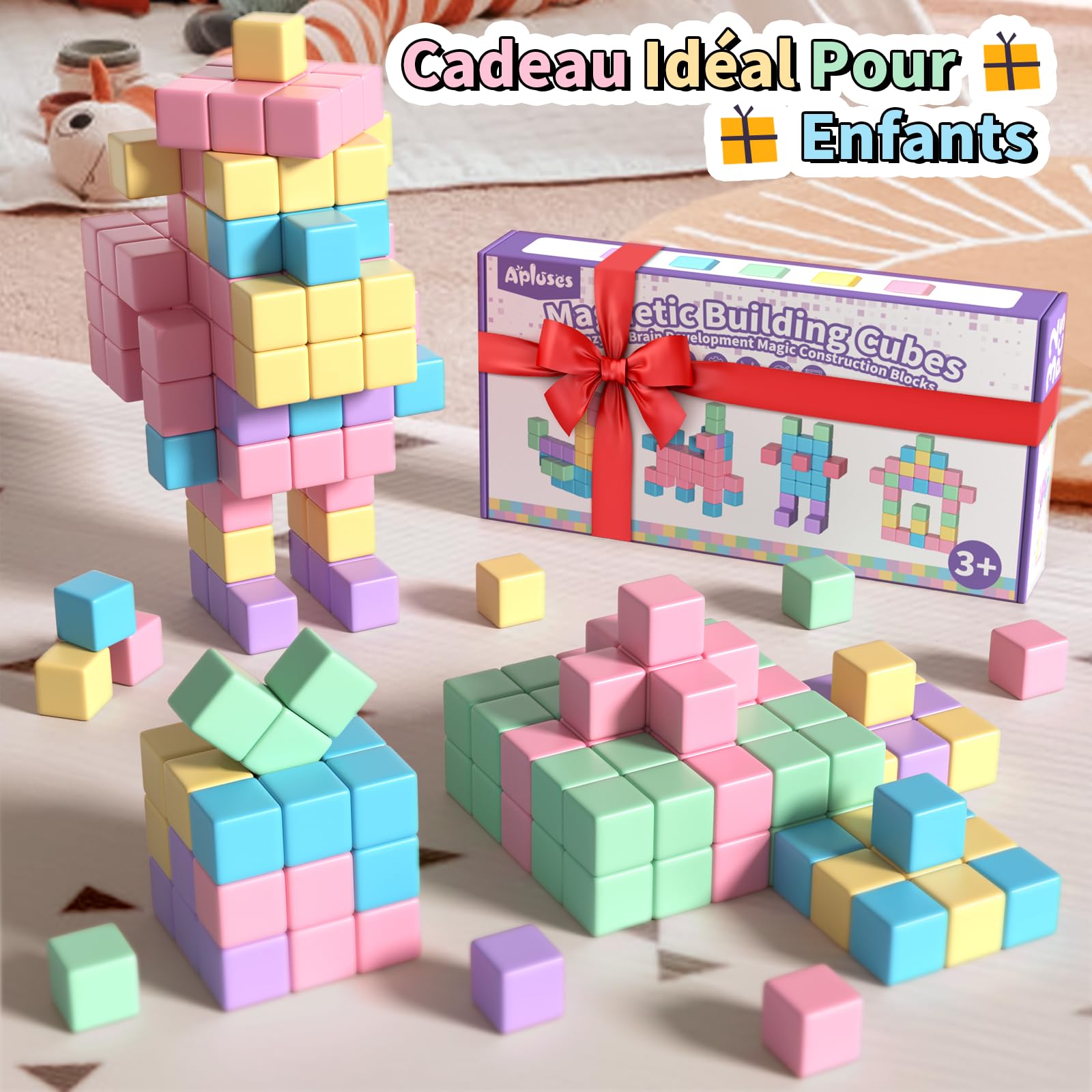 32 Blocs Magnétiques Pour Enfants – Construction Montessori, Aimants Puissants, Jeu éducatif Dès 3 Ans