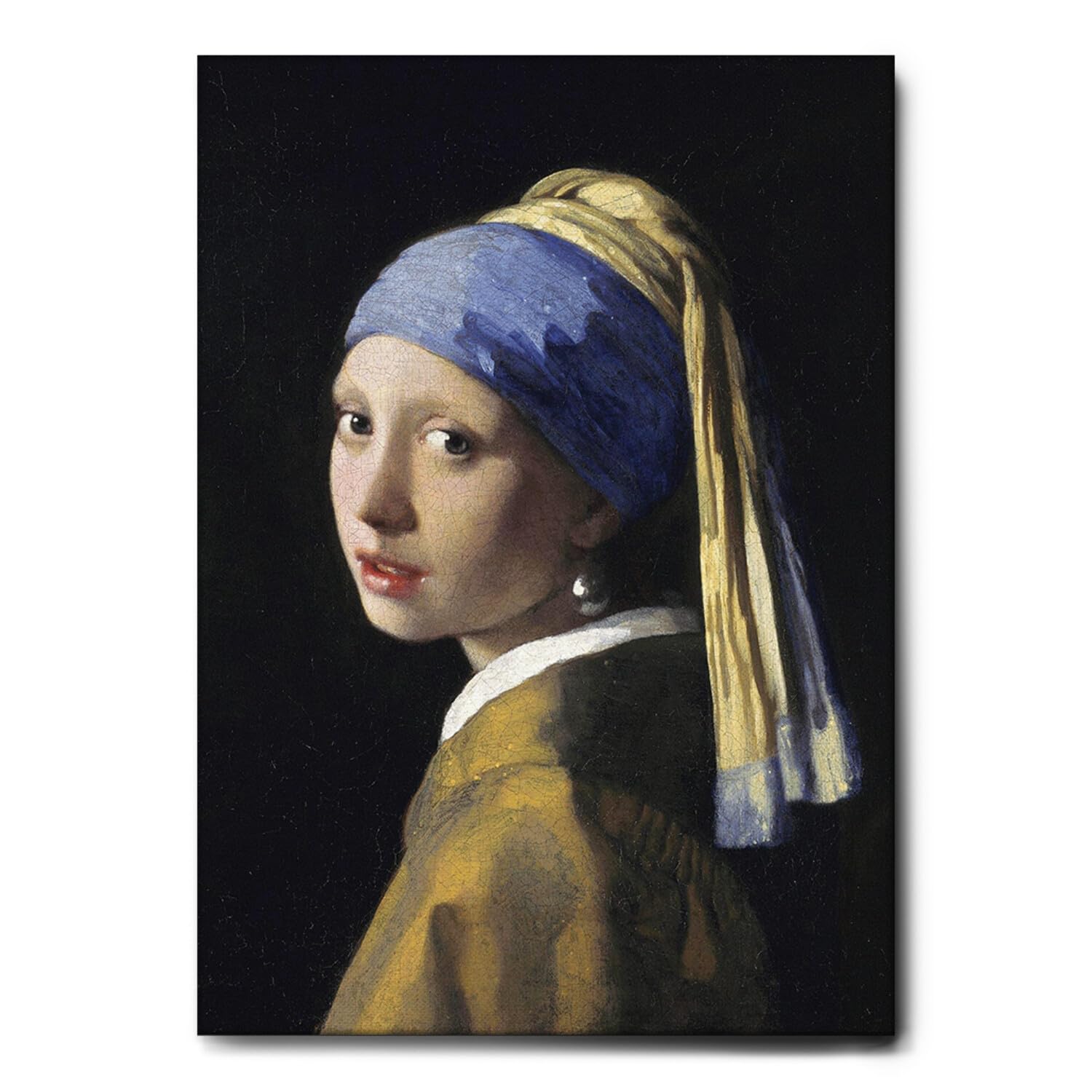 La fille à la perle Vermeer tableau de décoration murale maison 50x70