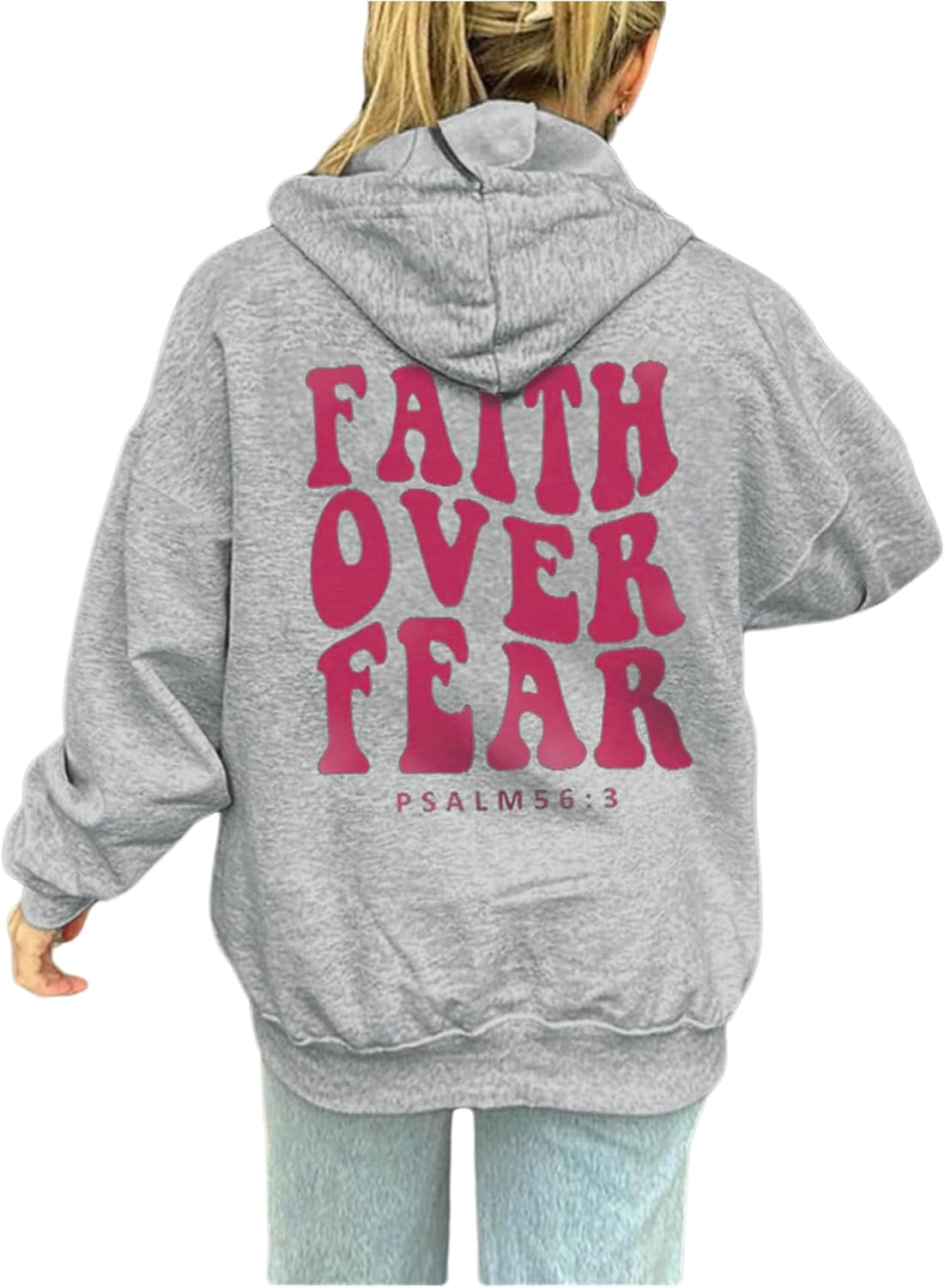 RoseSeek Girl's Letter Graphic Hoodies Long Sleeve Sweatshirts Pullover Tops Preppy Cute Hoodies Trendy