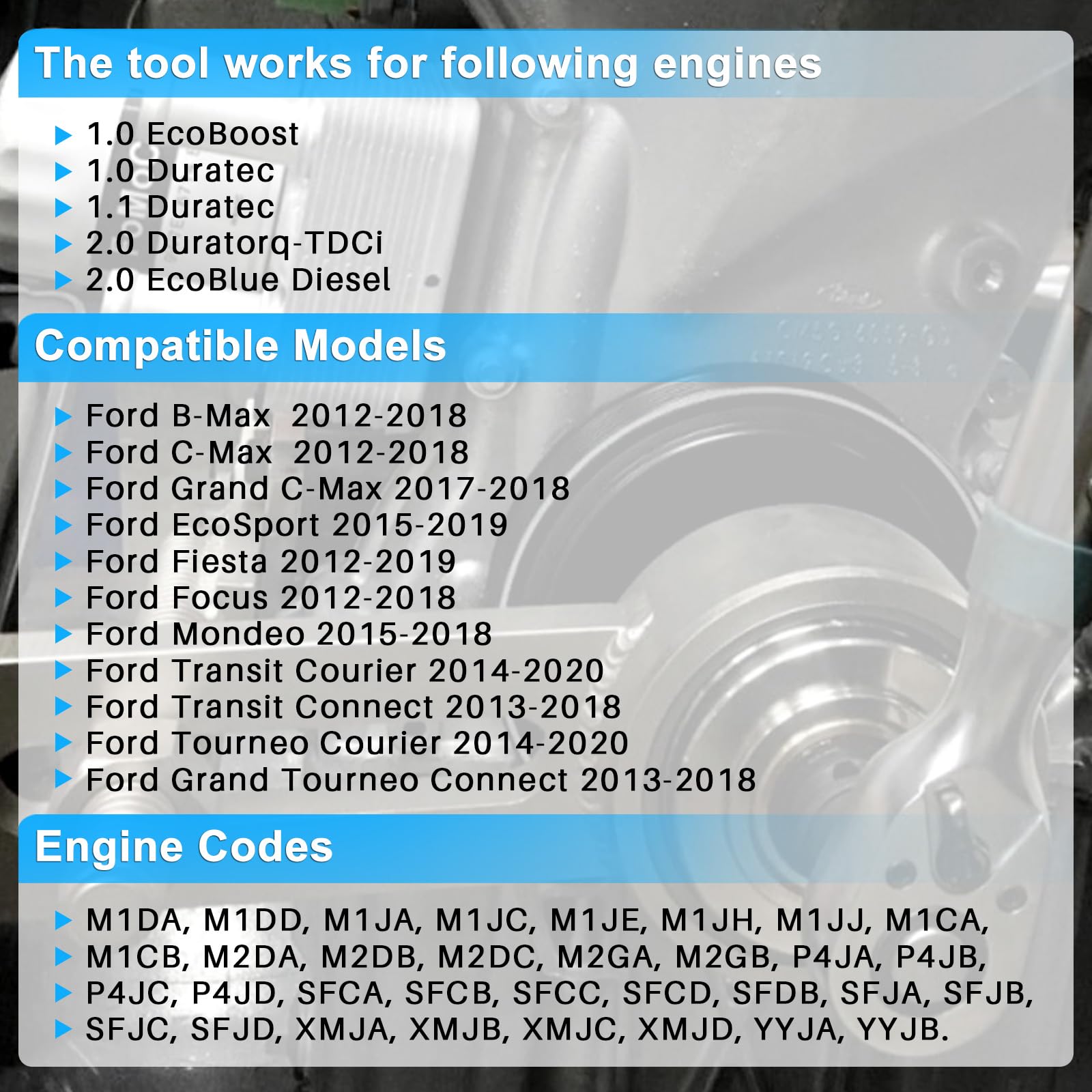 Juego de multiplicador de par de par de torsión, repuesto para 1.0 1.1 1.5 Ecoboost Dura-tec Número de pieza 303-1611 303-1611-01 303-161102
