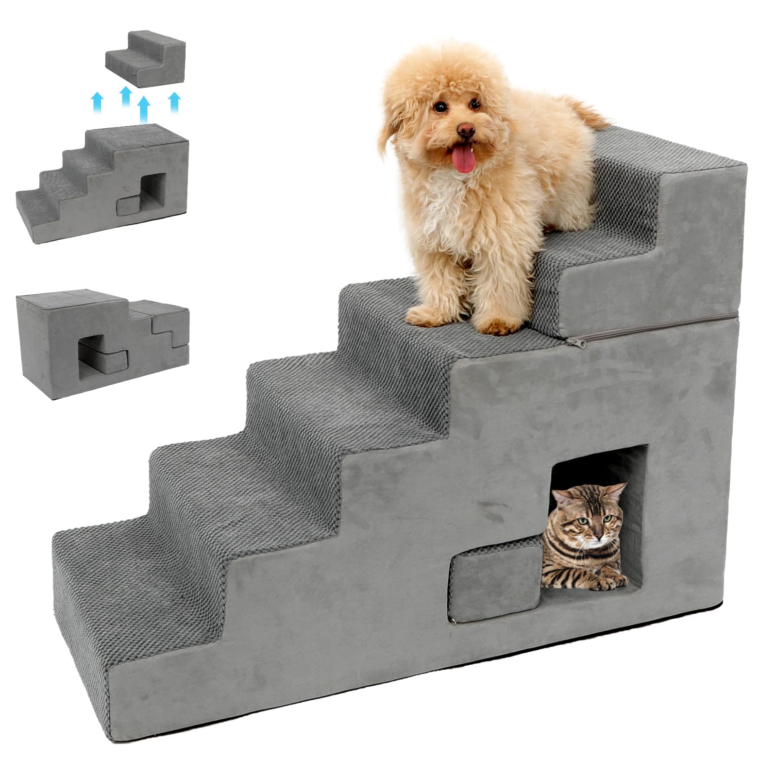 Marches pour chien pour lit haut soulageant les petites pattes