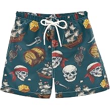 Boccsty Pineapple Geometric Summer Boys Swim Trunks Baby Kids Swimwear Summer Toddler Beach Board Shorts 2T-XL