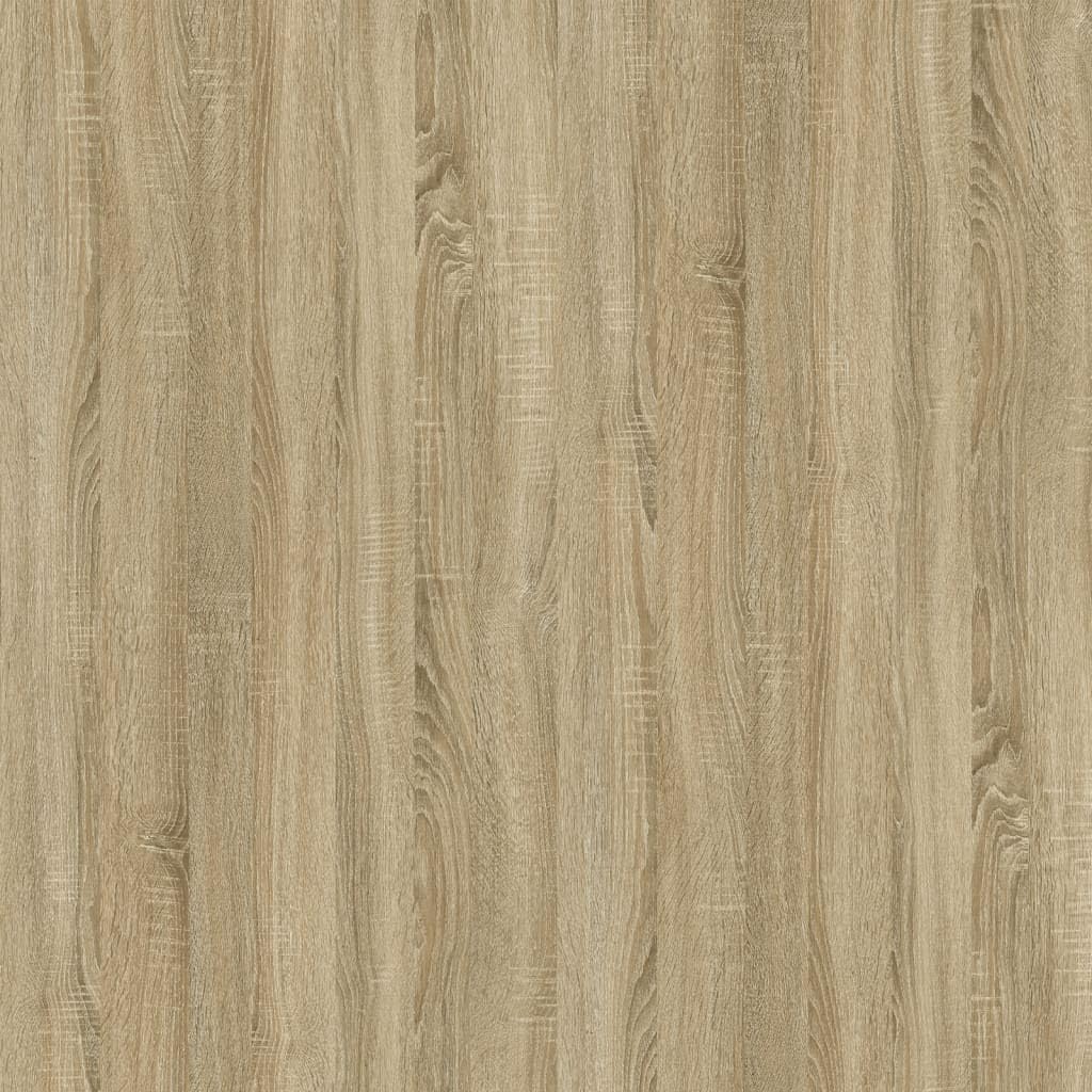 vidaXL Mesa de Centro Madera y Hierro Roble Sonoma 80x45x45 cm