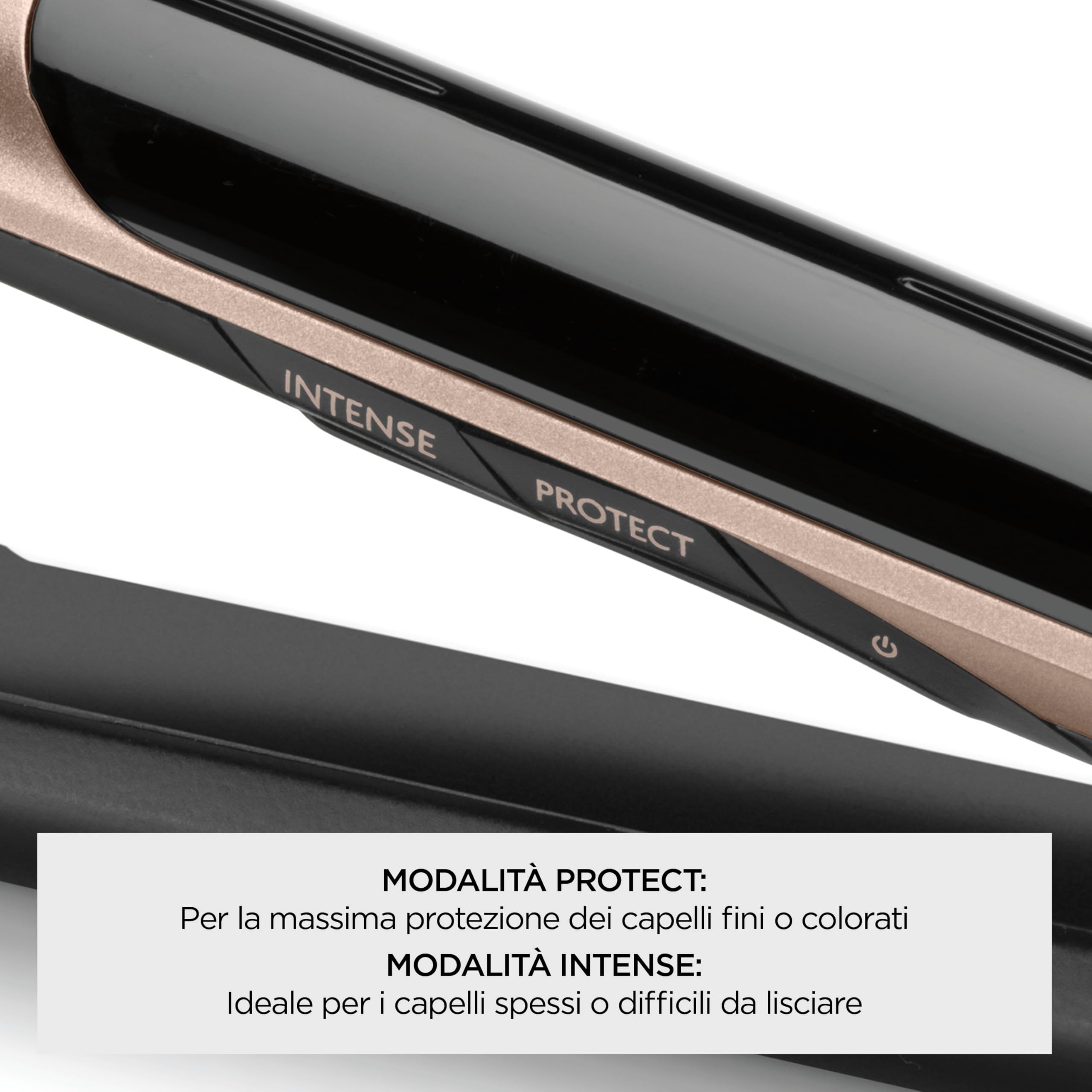 BaByliss Super Smooth Piastra Capelli Professionale, funzione ionica anti-crespo, tappetino termo-resistente, Tecnologia Advanced Ceramic, Riscaldamento rapido, 6 temperature da 140°C a 235°C, ST393E