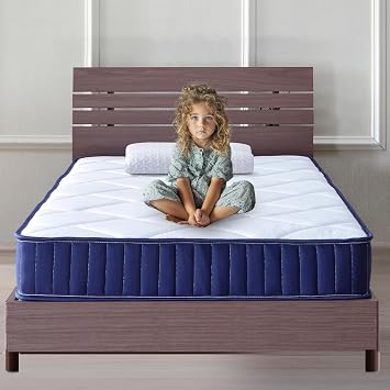 Twin Hybrid Mattress, 6 Inch Twin Size Mattress in a Box, Memory Foam Mattress with Pocket Spring, Medium Firm for Pressure Relief, Motion Isolating, CertiPUR-US Certified Twin
