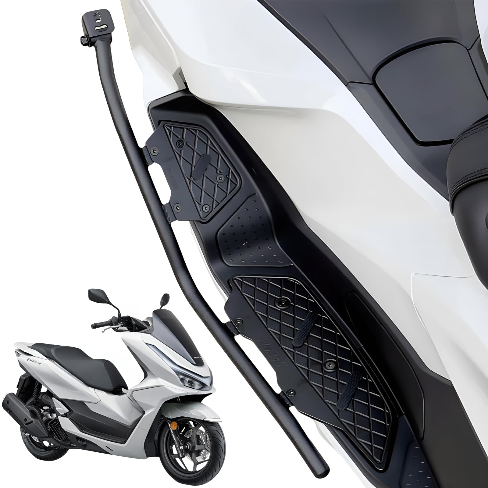 Amazon | PCX/PCX160 ステップボードバンパー付き 転倒防止バー