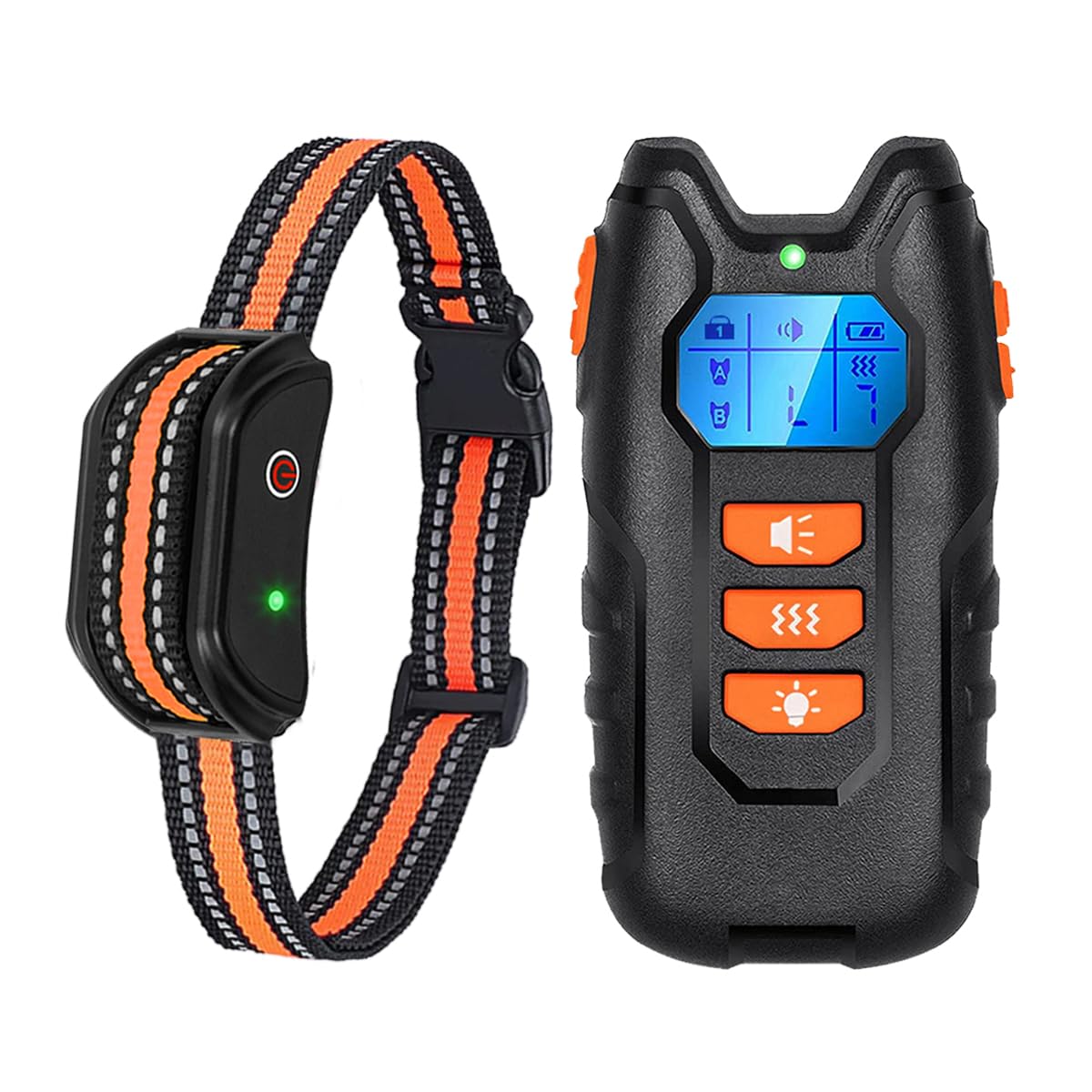 Dog Training Collar, Anti Bark Collars, 2000ft Range | Sound & Vibration Modes (1-8), in accordance with New Spanish Animal Welfare Law, Waterproof Collar for All Dogs