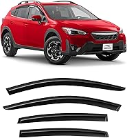 Vista 10 de Voron Glass Cinta adhesiva con borde cromado, protectores de lluvia extra duraderos para Dodge Ram 1500 2019-2026 cabina doble, deflectores