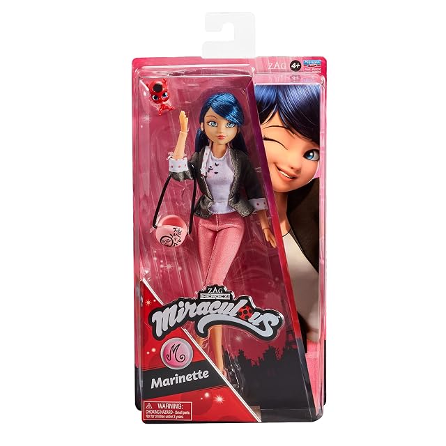 Foto 7 de 8 de BANDAI - Miraculous Ladybug y Cat Noir - Muñeca - Marinette - Muñeca articulada 26 cm - P50005