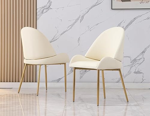 Miniatura 15 de Juego de 2 sillas de comedor, silla auxiliar tapizada con patas curvadas de madera maciza, sillas decorativas de lino modernas para comedor y Estilo