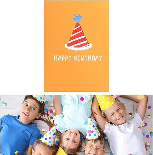 Miniatura 6 de Divertida tarjeta de cumpleaños desplegable de gatos, divertidas tarjetas de cumpleaños 3D para adultos y niños con sobres, regalos hechos a mano