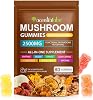 Lions Mane Mushroom Gummies Supplement Blend Organic Reishi, Cordyceps & More, Boosts Energy, Memory, Immunity - 80 Gummies 1