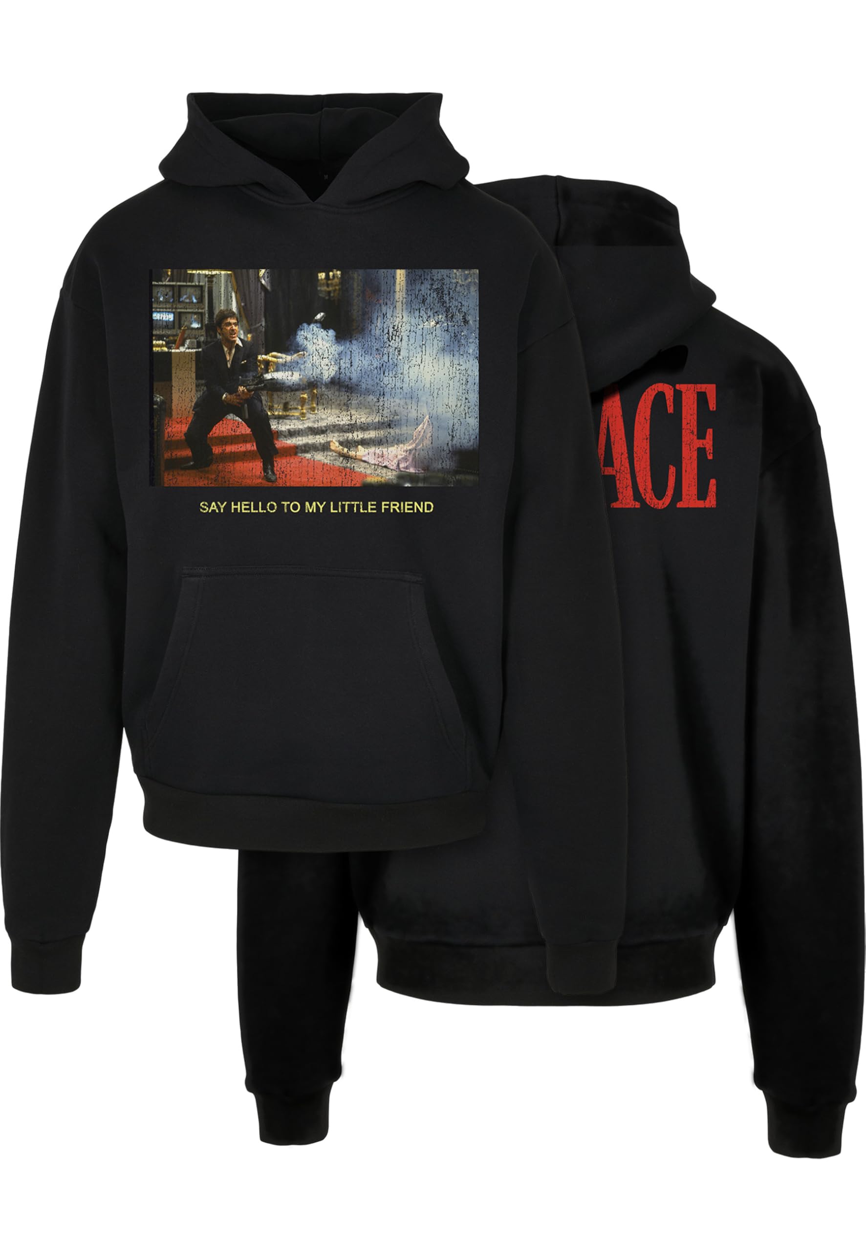 Mister Tee Mt2553-scarface Little Friend Ultraheavy Oversize Hoodie Felpa con Cappuccio Uomo (Pacco da 1)
