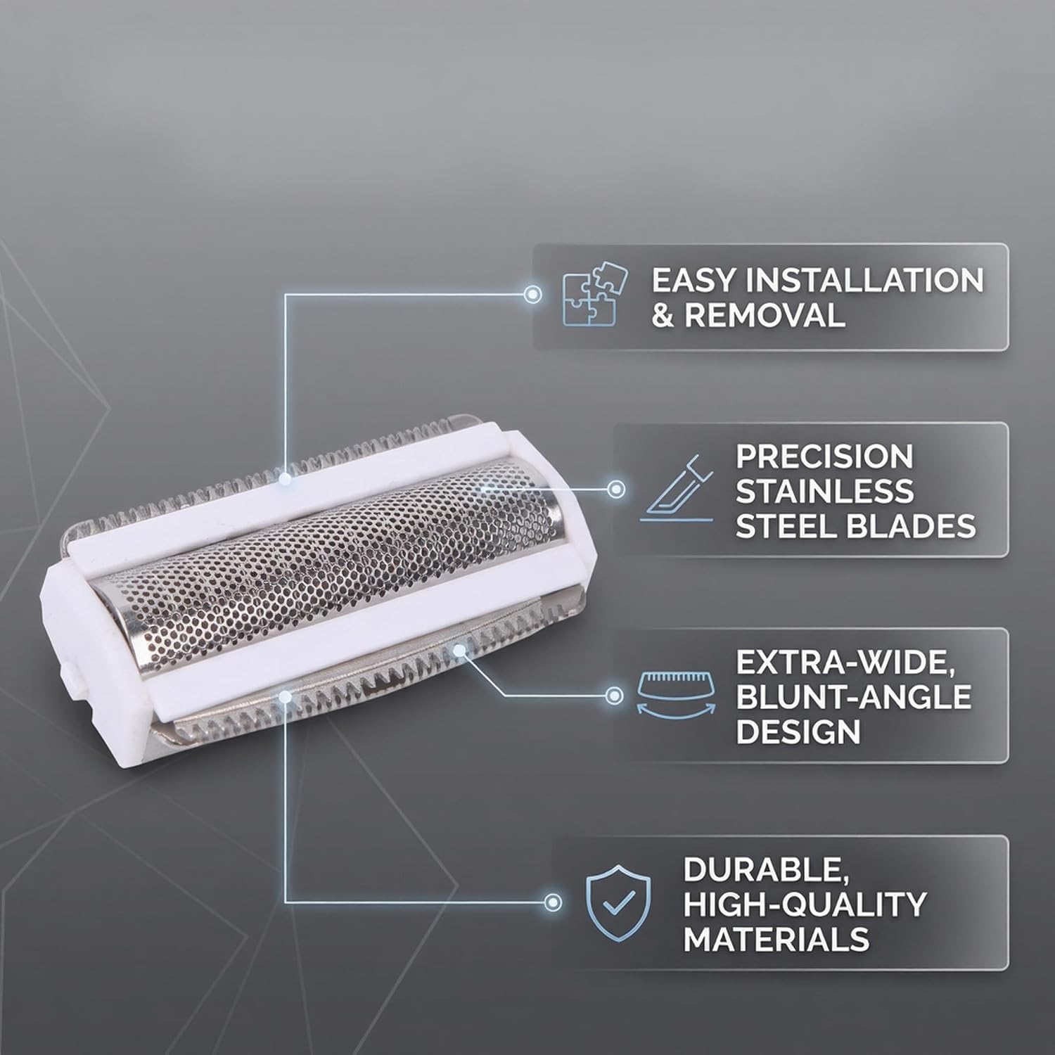 KENANLAN Electric Back Shaver Replacement Foil Head,Professional Portable Replacement Foil Head Accessory for Body Back Hair Grooming JM05276 image 4